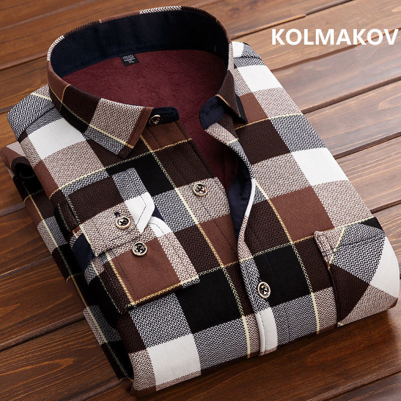 Flannel Shirt Lined - Мужская модная рубашка с длинным рукавом
