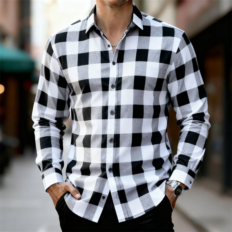 Мужская классическая рубашка с – обзор и цена Flannel Shirt Lined