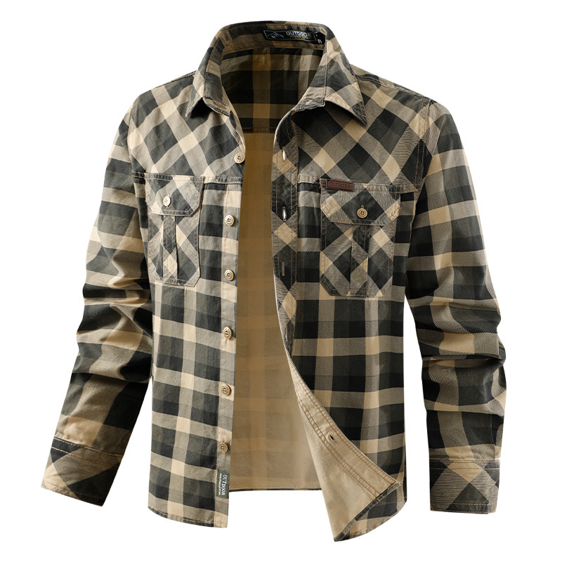 Мужская рабочая одежда в стиле – обзор и цена Flannel Shirt Lined