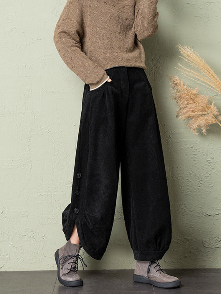 Корейские вельветовые женские  – обзор и цена Corduroy Pant Warm