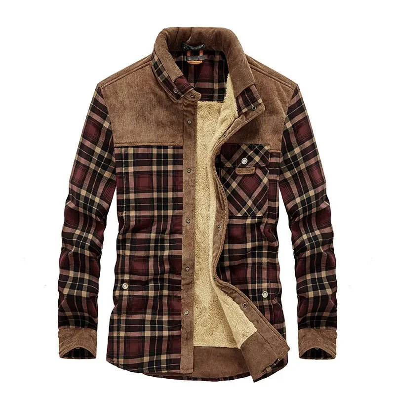 Рубашка мужская клетчатая, Фли – обзор и цена Flannel Shirt Lined